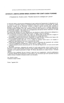 avvocati, agevolazioni senza aggravi per conti cassa forense