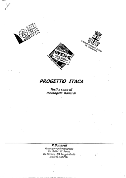 Progetto Itaca - Dott.ssa Pierangela Bonardi