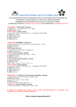 programma - Home Page - asd junior pentathlon asti