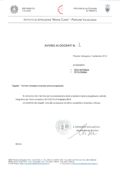 istituto di istruzione &ldquo;marie cur|e&rdquo; - pergine valsugana