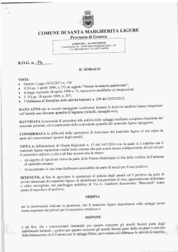 COMUNE DI SANTA MARGHERITA LIGURE