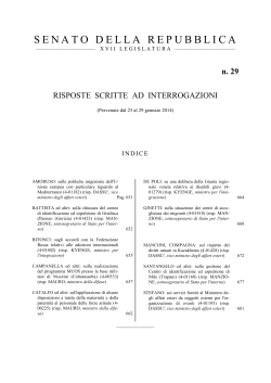 N. 29 - Senato della Repubblica