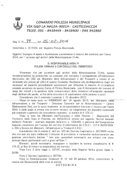 determina 99 2014 - Comune di Casteldaccia