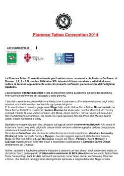 COMUNICATO STAMPA 2014 - Florence Tattoo Convention