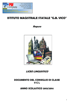 Documento Consiglio di Classe 5 CL