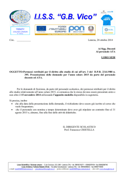 DIRITTO ALLO STUDIO 2015.doc - Liceo Scientifico G.B. Vico
