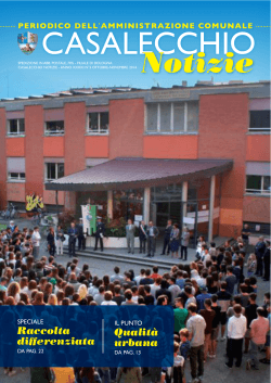 Casalecchio Notizie n. 3 - Ottobre/Novembre 2014