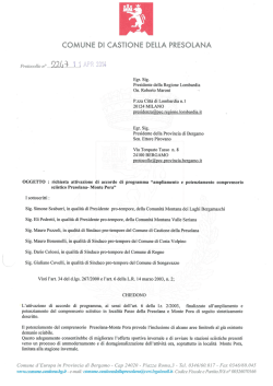 Richiesta ADP - ViviPresolana