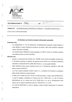 determinazione dirigenziale 506/2014