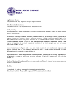 Ing. Pietro Lo Monaco Dirigente Generale