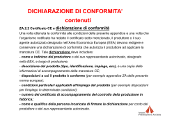 DICHIARAZIONE DI CONFORMITA - Fondazione Promozione Acciaio