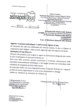Leggi la circolare ASL NA 3