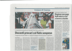 Docenti precari col fiato sospeso