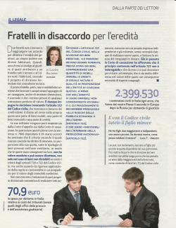 Divisione ereditaria - Avvocato Claudia Balzarini