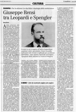 il manifeasto&raquo;, 14 giugno 2011 - La scuola di Pitagora editrice