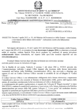 Trasmissione e ricevimento fatture elettroniche