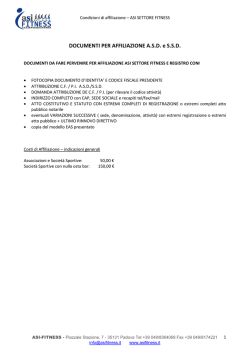 condizioni affiliazione asi