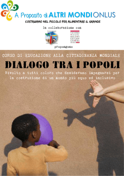 Dialogo tra i popoli - Pastorale giovanile Pinerolo