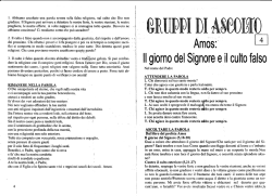 Il giorno del Signore e il culto falso