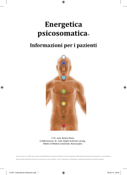 Informazioni per i pazienti - Psychosomatische Energetik