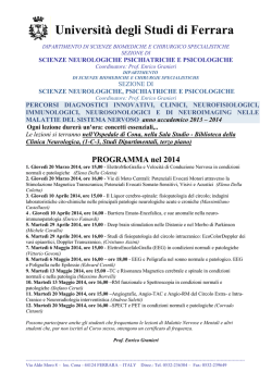 Granieri_2014_PERCORSI DIAGNOSTICI INNOVATIVI definitivo