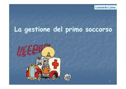 GESTIONE Primo soccorso