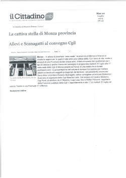 il Cittadino - CGIL Brianza