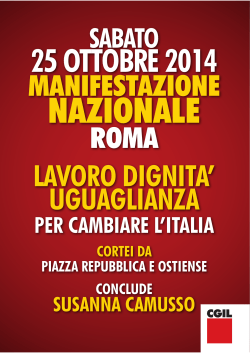 sabato 25 ottobre 2014