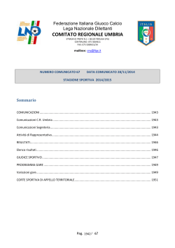 prima categoria - FIGC Comitato Regionale Umbria