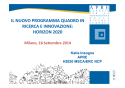DOTT INSOGNA 1.H2020_INSOGNA [modalit&agrave; compatibilit&agrave;]