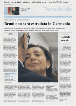 Diari:_Bruni non sarà estradata in Germania