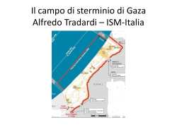 Il campo di sterminio di Gaza di Alfredo Tradardi agosto - ISM