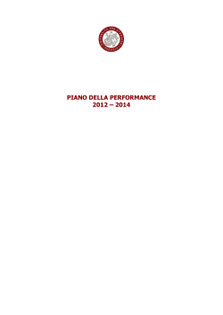 piano della performance 2012 - Università per Stranieri di Perugia