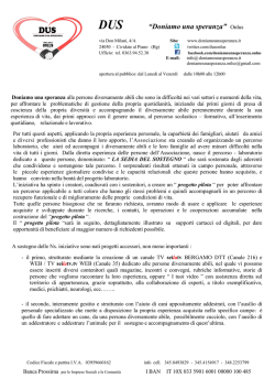 Informativa rev. 3 - Doniamo una Speranza