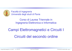 Circuiti del secondo ordine - Università degli studi di Pavia