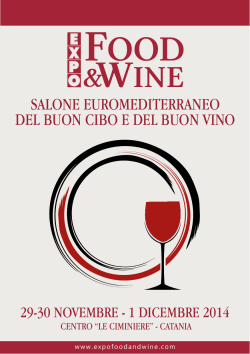 Scarica la brochure - Expo Food and Wine