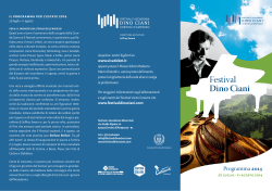 Programma completo Festiva Dino Ciani 2014