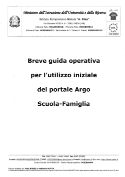 Guida operativa scuola/famiglia - Istituto Comprensivo Statale "A
