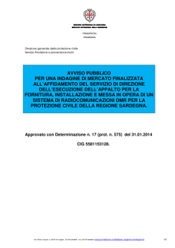 Avviso Pubblic - Regione Autonoma della Sardegna