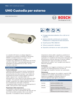 UHO Custodia per esterno - Bosch Security Systems