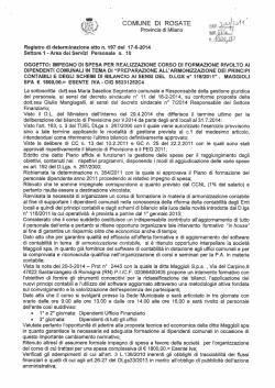 DT 197 17 06 14 CORSO FORMAZIONE DIPENDENTI COMUNALI