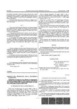 Assegnazione deleghe Vice Ministro Morando (PDF, 230 kB)