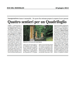 ECO DEL RISVEGLIO 18 giugno 2014