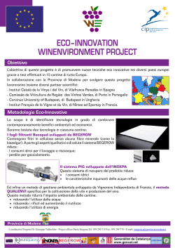 ECO–INNOVATION WINENVIRONMENT PROJECT