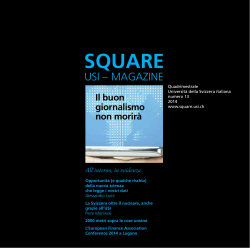 Square 13, 2014 - USI - Servizio comunicazione e media