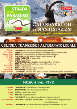 CALENDARIO 2014 - Provincia di Torino