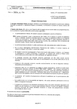 gruppo interesse scala uscite programmate