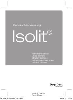 Isolit&reg; - DeguDent