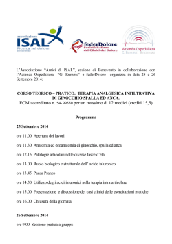 ECM accreditato n. 54-99550 per un massimo di 12