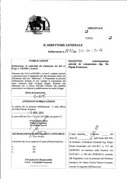 Delibera n 1872 del 31ott2014 Autorizzazione volontariato